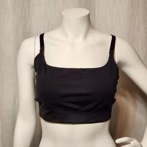 Coolibrium Sports Bra Solid Black Removable Pads Size 1X